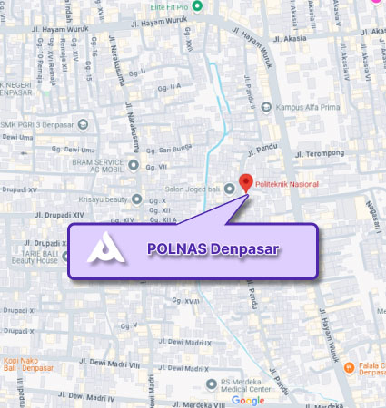 Campus Location & Map (Google Map) Polnas Denpasar Nomor